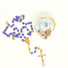Cargar imagen en el visor de la galería, Apparitions of Fatima Rosary - Heart Box