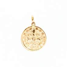 Load image into Gallery viewer, 19.2Kt Gold Saint Benedict Medal