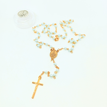 Load image into Gallery viewer, Blue Pearl Rosary