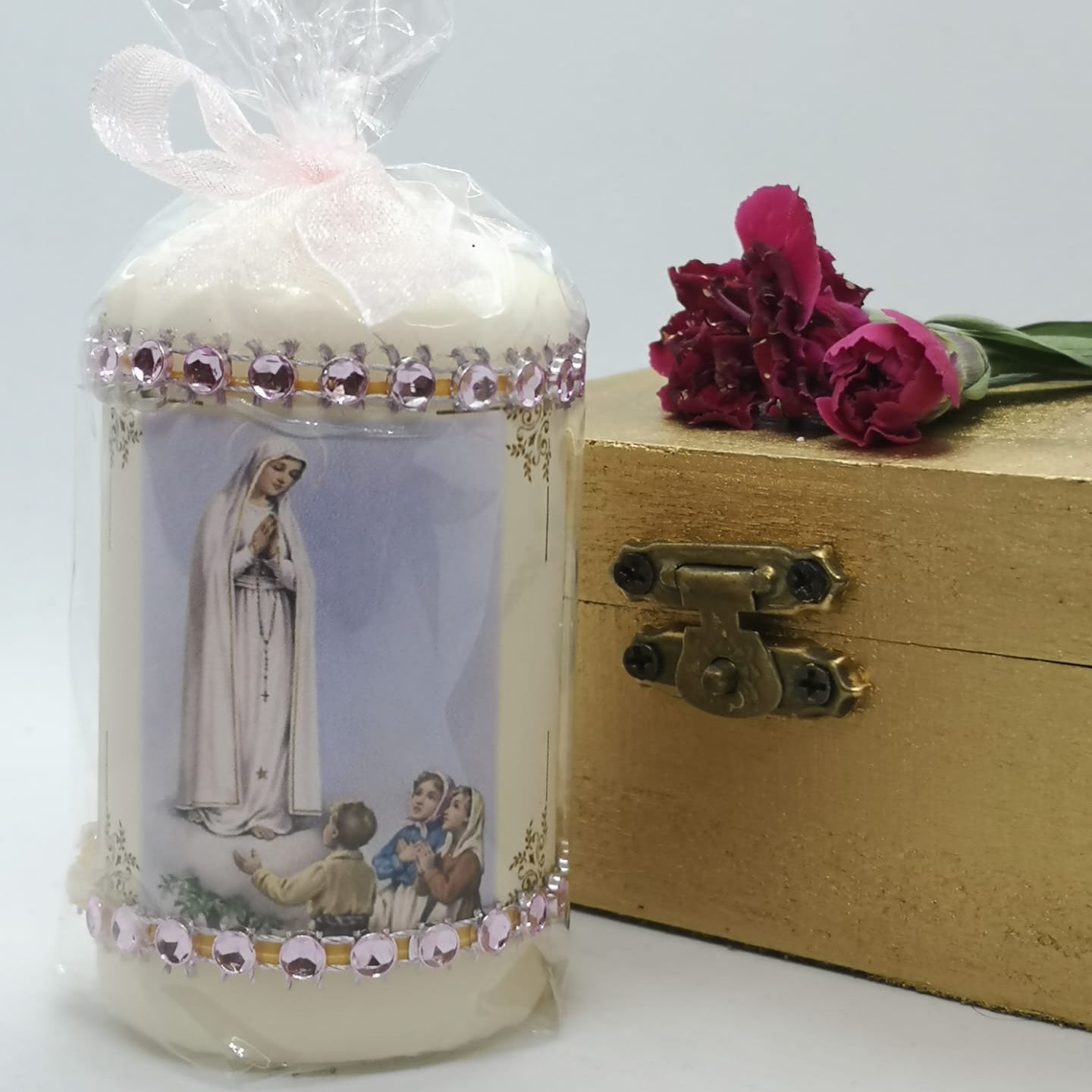 Vela Apariciones de Nuestra Señora de Fátima 2.8'' | 7 cm