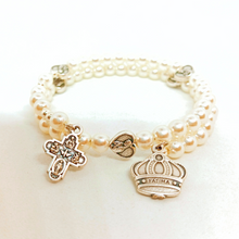 Load image into Gallery viewer, Pearl Rosary Bracelet