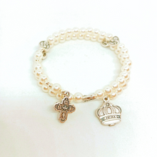 Load image into Gallery viewer, Pearl Rosary Bracelet