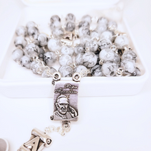 Load image into Gallery viewer, Pope Francis Grey Rosary