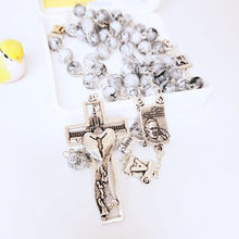 Load image into Gallery viewer, Pope Francis Grey Rosary