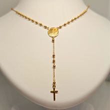 Load image into Gallery viewer, Rosary Necklace - Apparitions of Our Lady of Fatima - 19.2Kt Gold