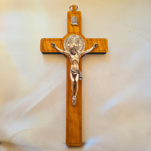 Load image into Gallery viewer, Saint Benedict Wall Crucifix