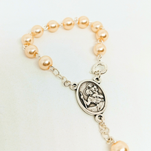 Load image into Gallery viewer, Saint Christopher Pearl Decade Rosary