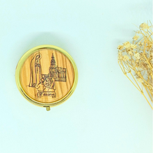 Carregar imagem no visualizador da galeria, Wood - Pill / Rosary / Wafer Box - Apparitions of Our Lady of Fatima