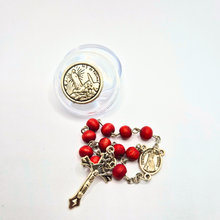 Load image into Gallery viewer, Wood Rose Decade Rosary