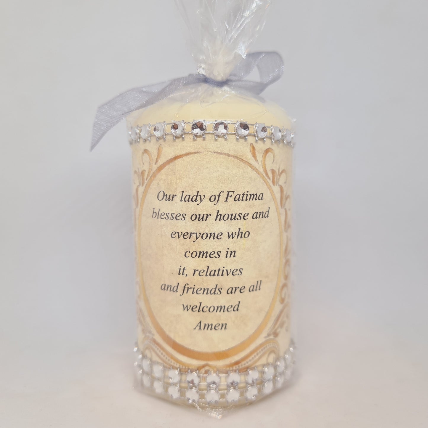 Vela Apariciones de Nuestra Señora de Fátima 3.9''| 10 cm