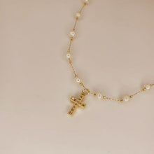 Load and play video in Gallery viewer, Decade Rosary Necklace with Crystals