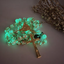 Load image into Gallery viewer, Apparitions Centennial Cream & Gold Murano Rosary