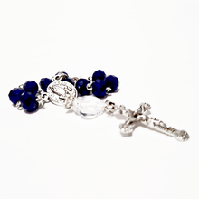 Load image into Gallery viewer, Blue Crystal Decade Rosary Bracelet
