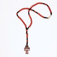 Load image into Gallery viewer, Cord & Wood Fatima Rosary