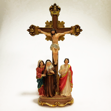Load image into Gallery viewer, Crucified Christ with Mary, Saint John the Baptist and Mary Magdalene