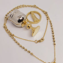 Load image into Gallery viewer, Gold Bath Chalice with Rosary