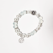 Load image into Gallery viewer, Holy Family Silver Blue Bracelet