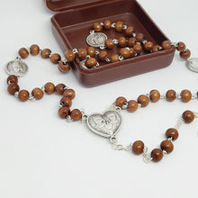 Load image into Gallery viewer, Saint Francisco and Saint Jacinta Wood Rosary