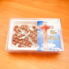 Load image into Gallery viewer, Stations of the Cross Wood Rosary