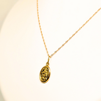 19.2Kt Gold Our Lady of Mount Carmel Necklace