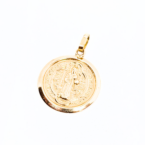 19.2Kt Gold Saint Benedict Medal