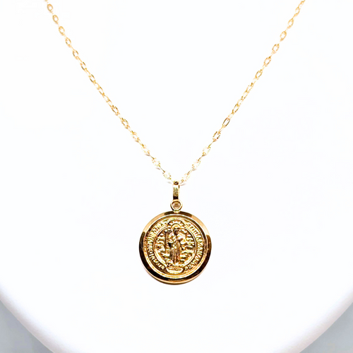 19.2Kt Gold Saint Benedict Necklace