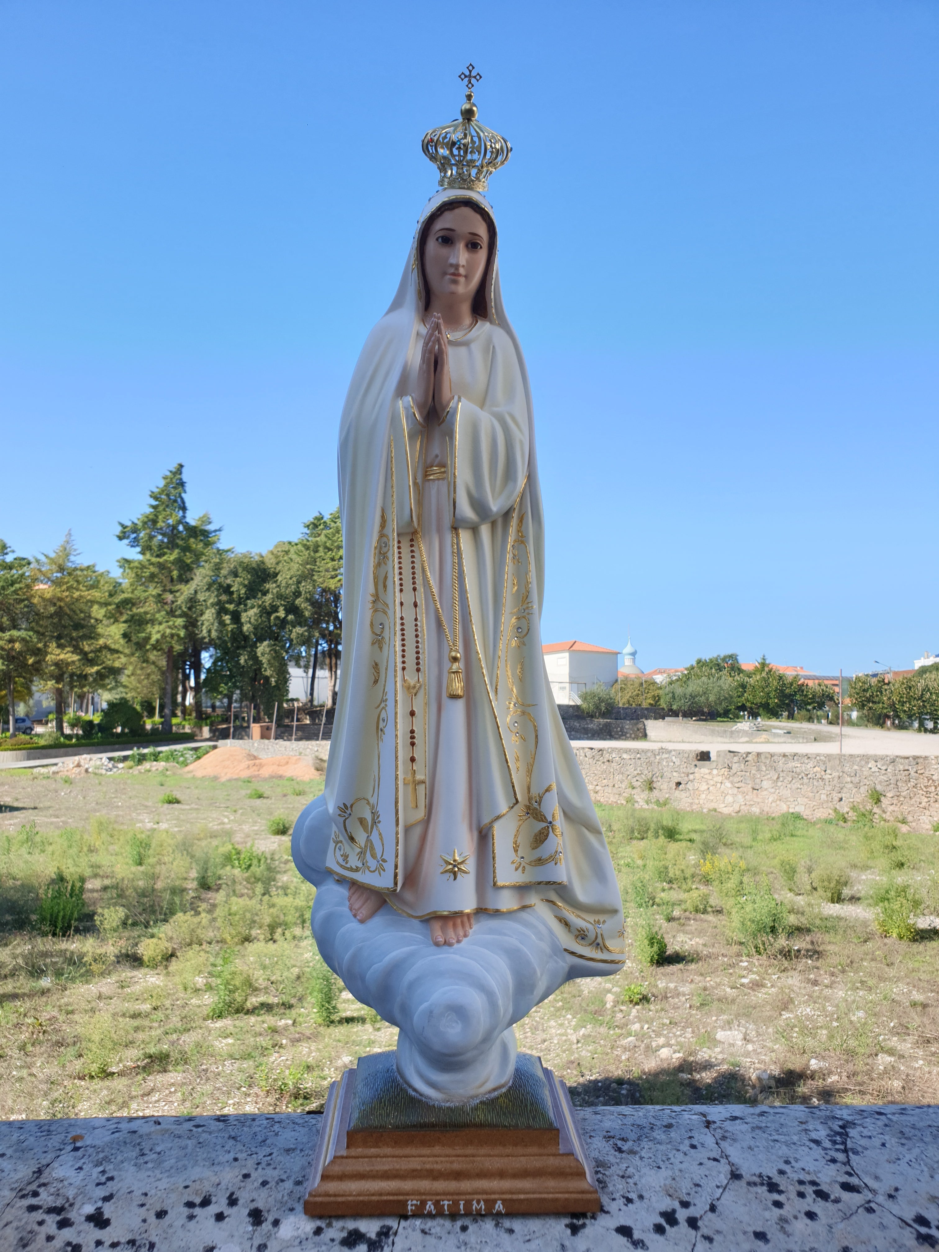 Nuestra Señora de Fátima - Ojos de Cristal [Varios tamaños]