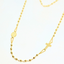 Cargar imagen en el visor de la galería, 925 Silver Rosary Necklace with Fatima Medal
