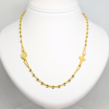Cargar imagen en el visor de la galería, 925 Silver Rosary Necklace with Fatima Medal
