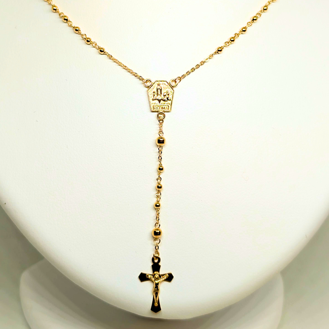 Apparitions Rosary Necklace [9Kt Gold]
