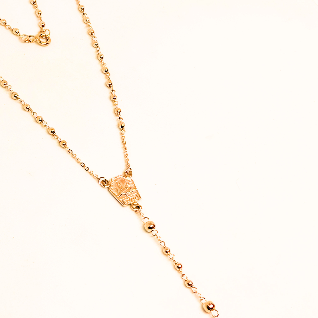 Apparitions Rosary Necklace [9Kt Gold]