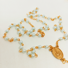 Load image into Gallery viewer, Blue Pearl Rosary
