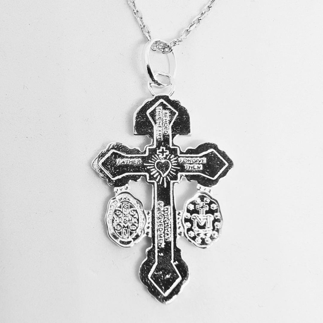 Cross of Forgiveness Necklace [Sterling Silver]