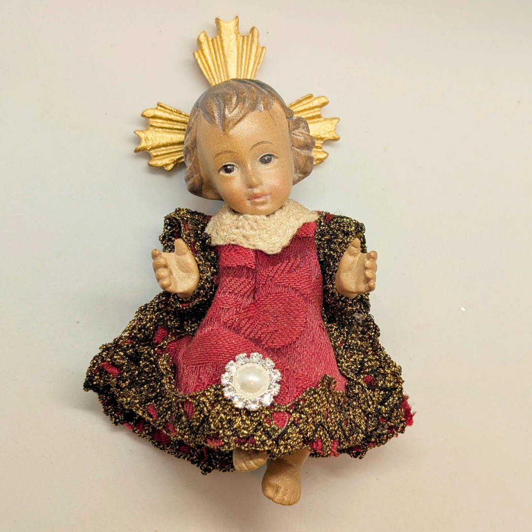 Dressed Baby Jesus with Pillow [Premium] - 3.94'' | 10cm