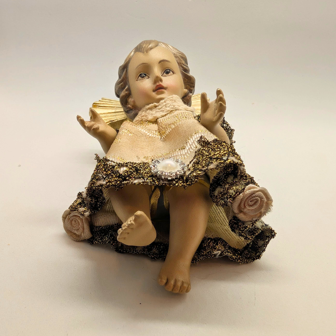 Dressed Baby Jesus with Pillow [Premium] - 4.72'' | 12cm