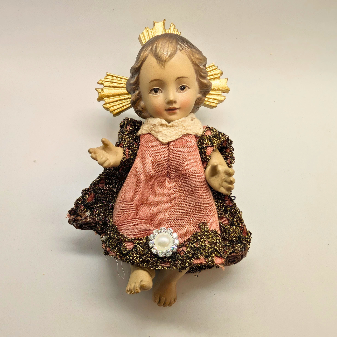 Dressed Baby Jesus with Pillow [Premium] - 4.72'' | 12cm