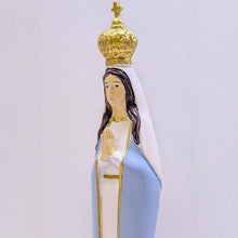 Load image into Gallery viewer, Blue Our Lady of Fatima Statue with Golden Crown [7.9'' | 20cm]
