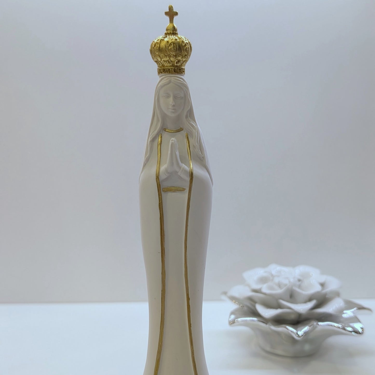 Golden Our Lady of Fatima Statue [7.9'' | 20cm]