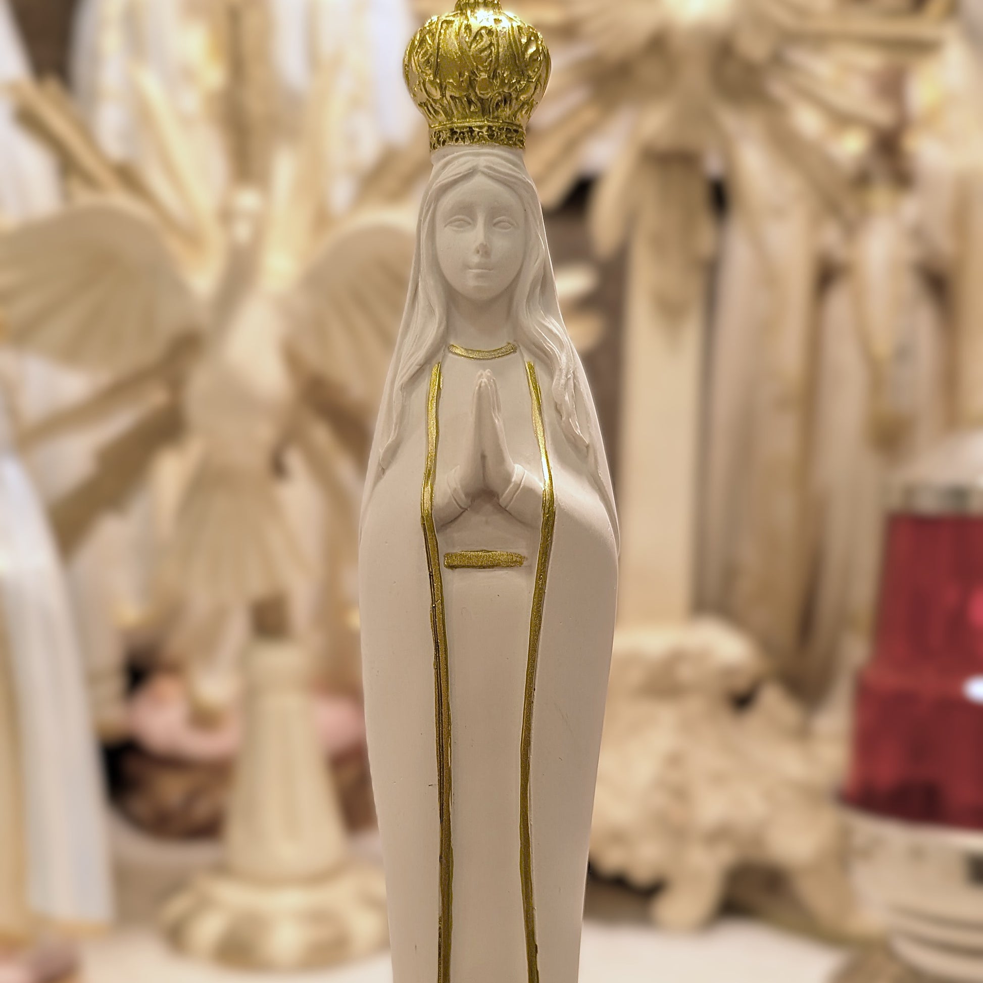 Golden Our Lady of Fatima Statue [7.9'' | 20cm]