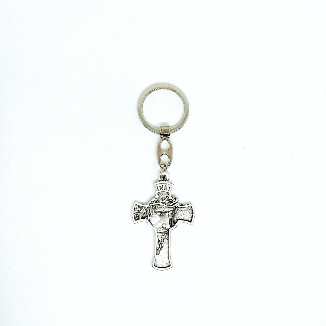 Face of Christ Metal Keychain