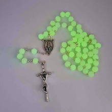 Load image into Gallery viewer, Glow in the Dark - Rose Scented - Apparitions of Our Lady of Fatima Rosary
