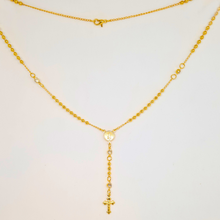Cargar imagen en el visor de la galería, Gold Veneer Rosary Necklace
