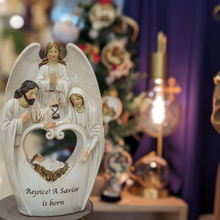 Load image into Gallery viewer, Hand-painted White Nativity Scene
