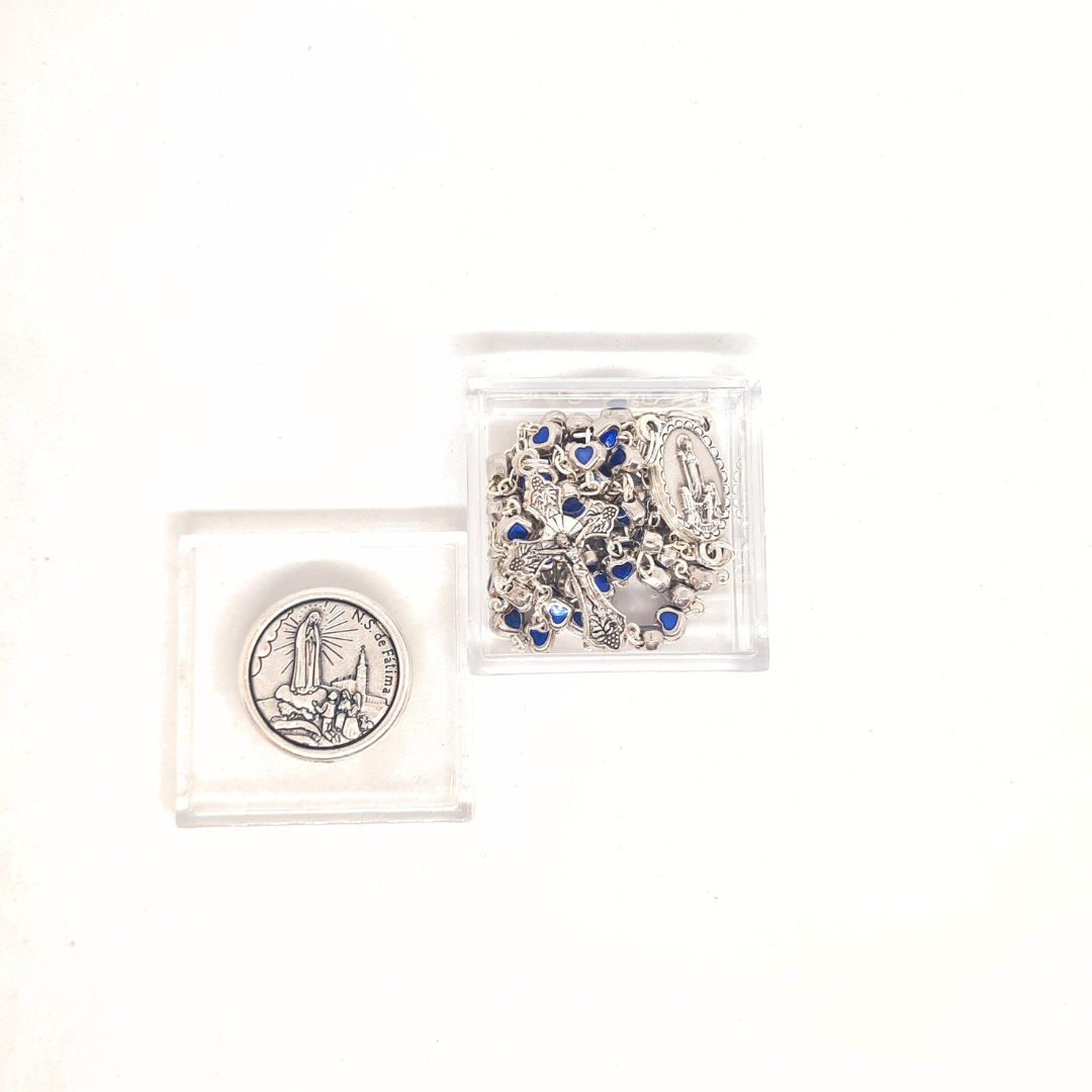 Heart-Shaped Bead Rosary [2 colors]