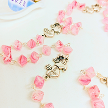 Cargar imagen en el visor de la galería, Heart of Jesus and Mary Rosary [Pink]
