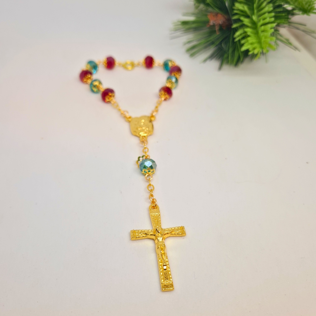 Holy Family and Holy Spirit Crystal Decade Rosary