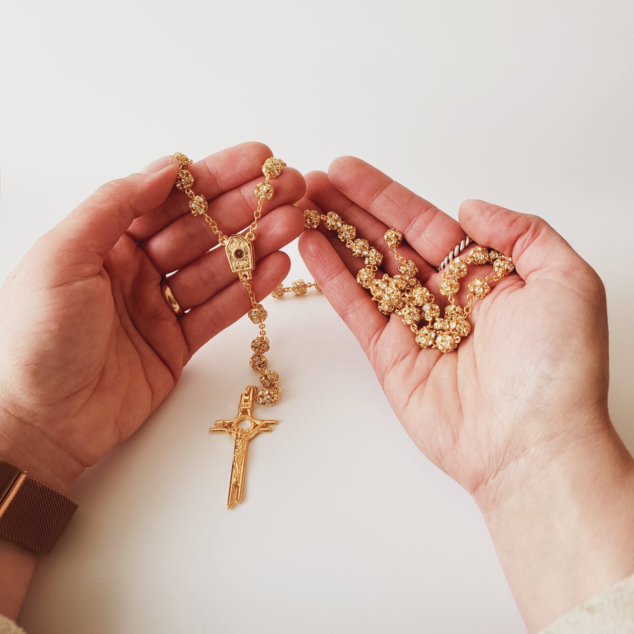 Premium Golden Rosary of Fatima