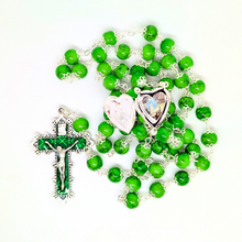 Cargar imagen en el visor de la galería, Our Lady Heart Green Rosary
