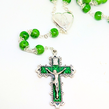 Cargar imagen en el visor de la galería, Our Lady Heart Green Rosary
