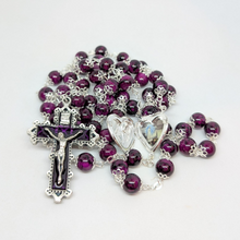 Cargar imagen en el visor de la galería, Our Lady Heart Purple Rosary
